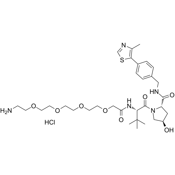 (S,<em>R</em>,S)-AHPC-PEG4-NH2 hydrochloride