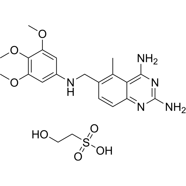 Trimetrexate isethionate Chemical Structure