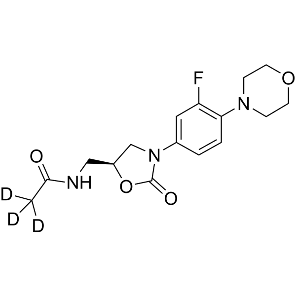 Linezolid-d<sub>3</sub> Chemical Structure