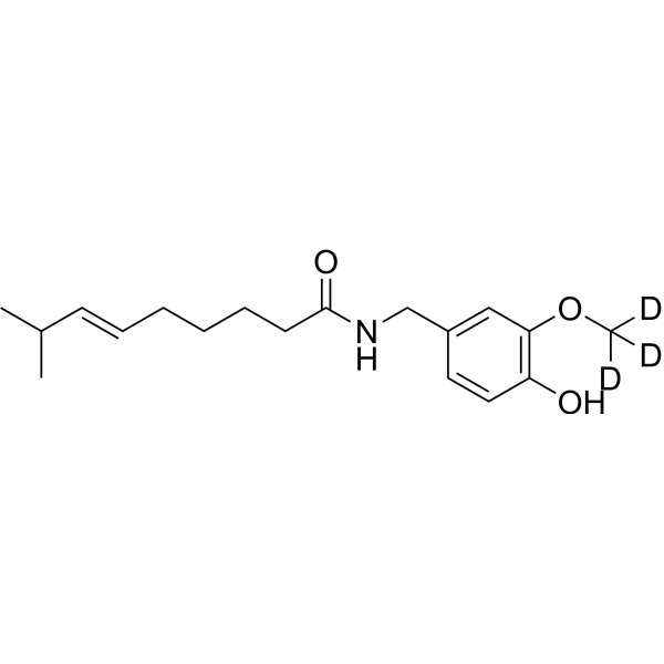 Capsaicin-d<sub>3</sub> Chemical Structure