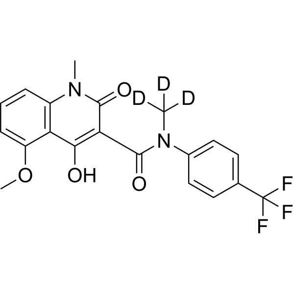 Tasquinimod-d<sub>3</sub> Chemical Structure