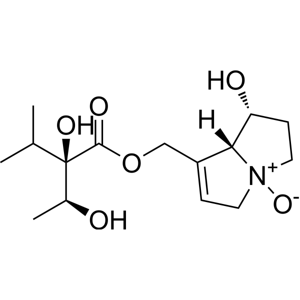 Indicine N-oxide Chemical Structure