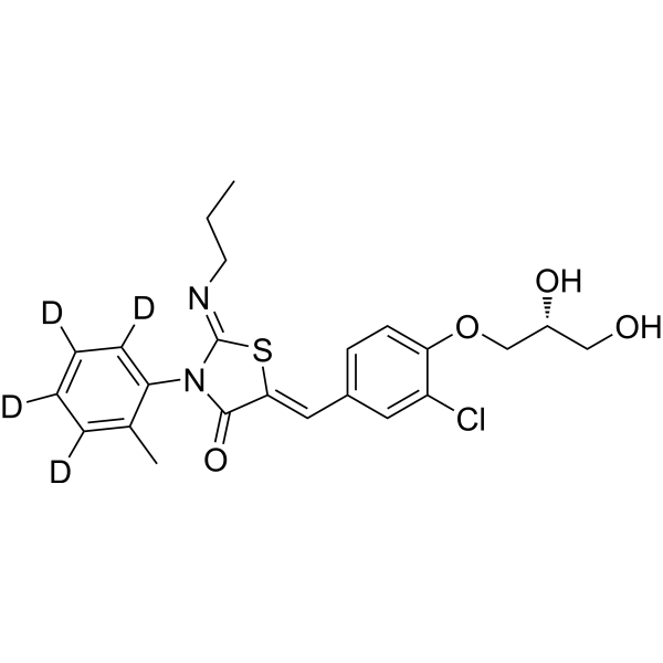 Ponesimod-d<sub>4</sub> Chemical Structure