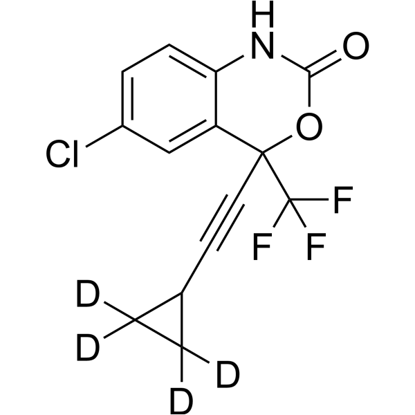(Rac)-Efavirenz-d<sub>4</sub> Chemical Structure