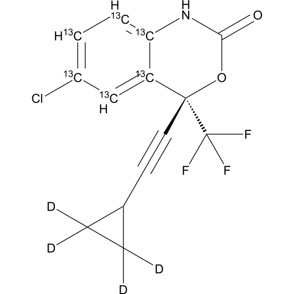 Efavirenz-<sup>13</sup>C<sub>6</sub> Chemical Structure