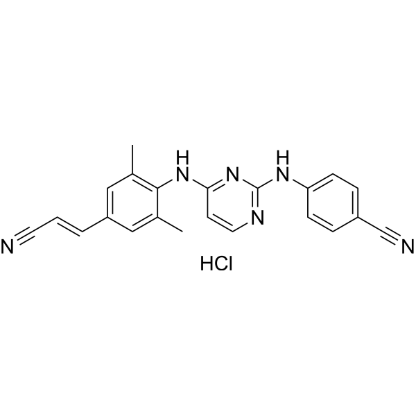 Rilpivirine hydrochloride Chemical Structure