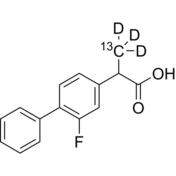 Flurbiprofen-<sup>13</sup>C,d<sub>3</sub> Chemical Structure