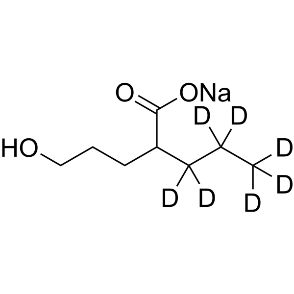 Valproic acid-d<sub>7</sub> sodium Chemical Structure