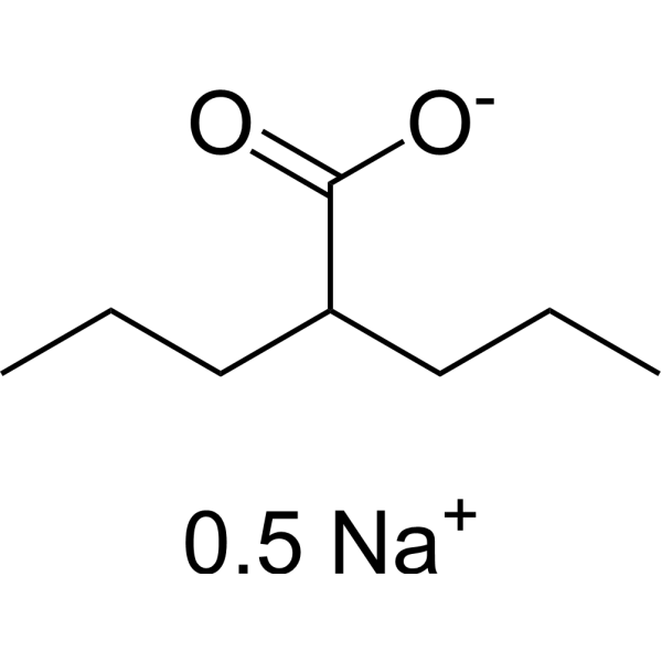 Valproic acid (sodium)(2:1) Chemical Structure