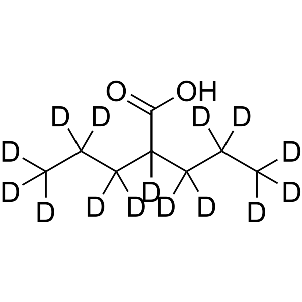 Valproic acid-d<sub>15</sub> Chemical Structure