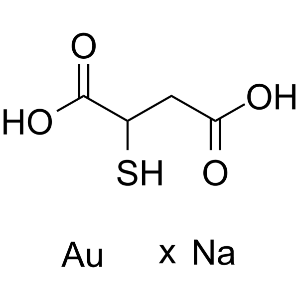 Aurothiomalate sodium Chemical Structure