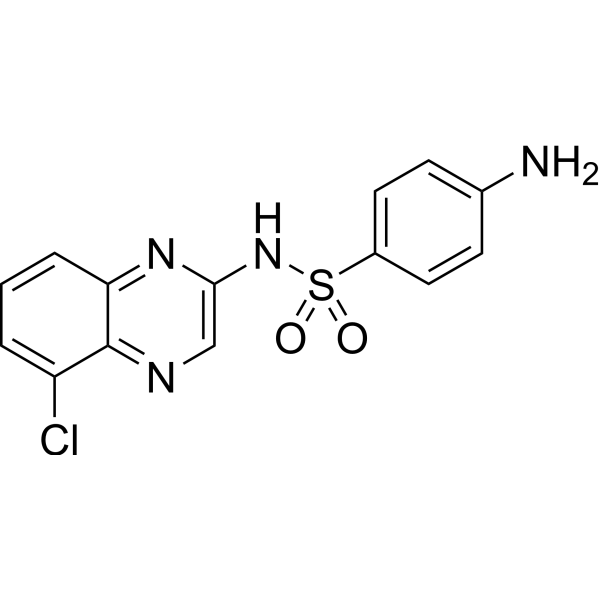 Chloroquinoxaline sulfonamide