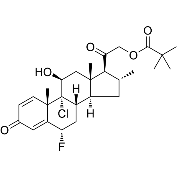Clocortolone pivalate Chemical Structure