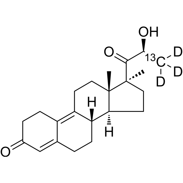 Trimegestone-<sup>13</sup>C,d<sub>3</sub> Chemical Structure