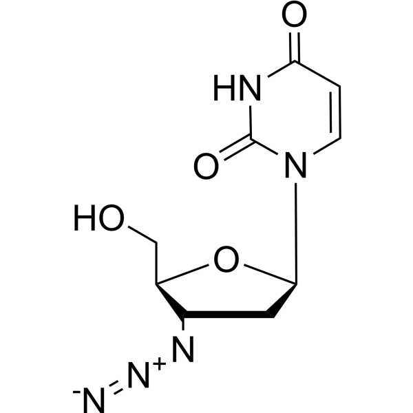 3′-Azido-2′,3′-dideoxyuridine Chemical Structure