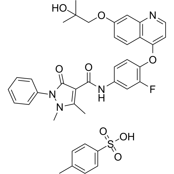 Ningetinib Tosylate Chemical Structure