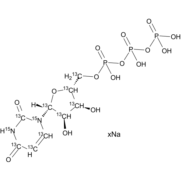Uridine triphosphate-13C9,<em>15</em><em>N</em>2 sodium