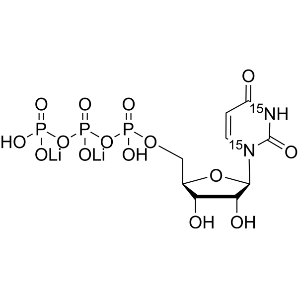 Uridine triphosphate-<sup>15</sup>N<sub>2</sub> dilithium Chemical Structure