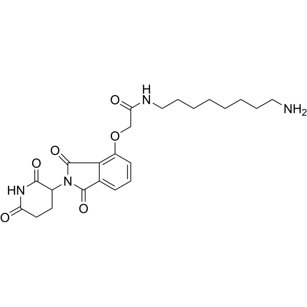 Thalidomide-O-amido-C8-NH2 Chemical Structure