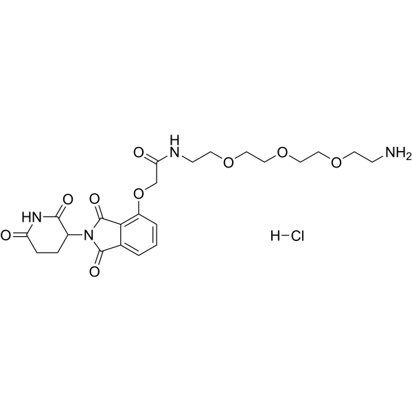 Thalidomide-O-amido-PEG<em>3</em>-C2-NH2 hydrochloride