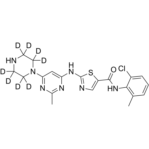 N-Deshydroxyethyl Dasatinib-<em>d</em>8
