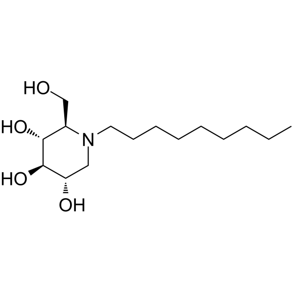N-Nonyldeoxynojirimycin Chemical Structure