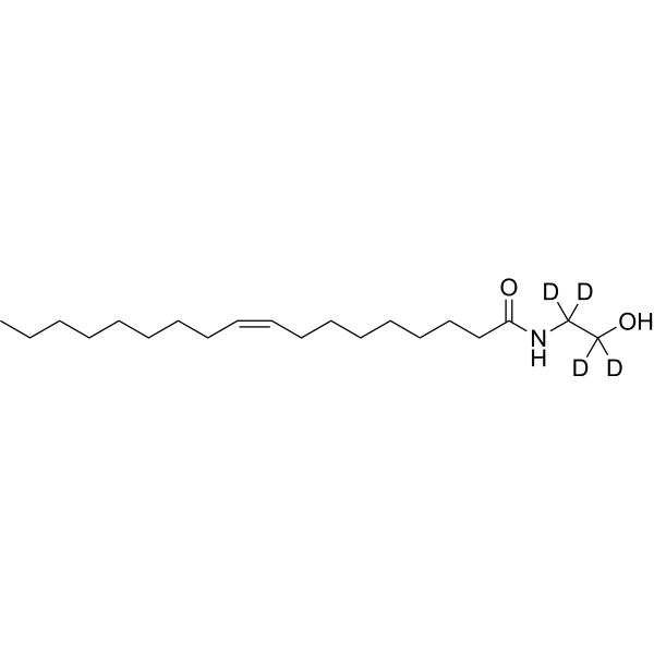 Oleoylethanolamide-d<sub>4</sub> Chemical Structure