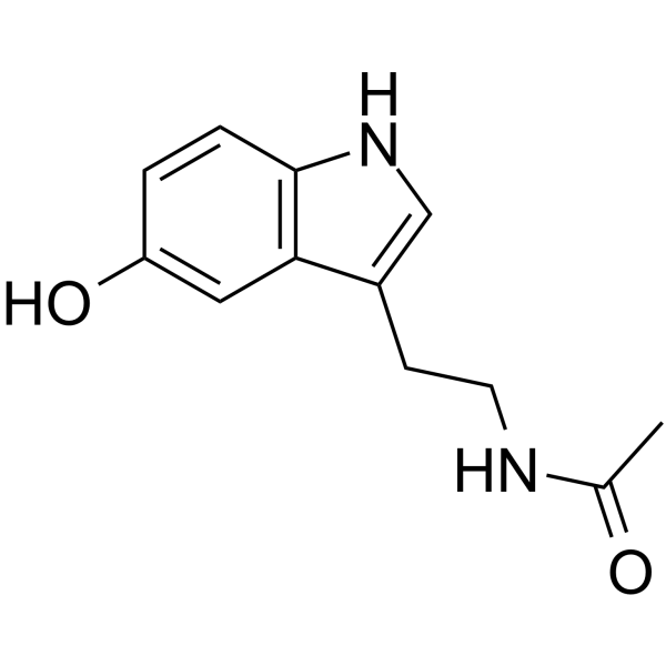 N-Acetyl-5-hydroxytryptamine Chemical Structure