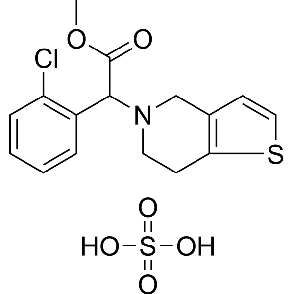 (±)-Clopidogrel bisulfate Chemical Structure
