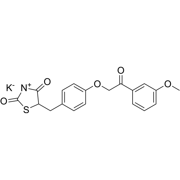 Azemiglitazone potassium Chemical Structure