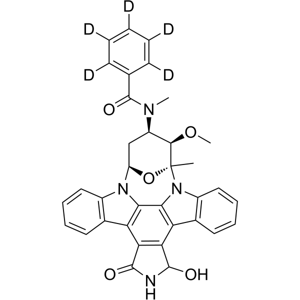 3-Hydroxy Midostaurin-d<sub>5</sub> Chemical Structure