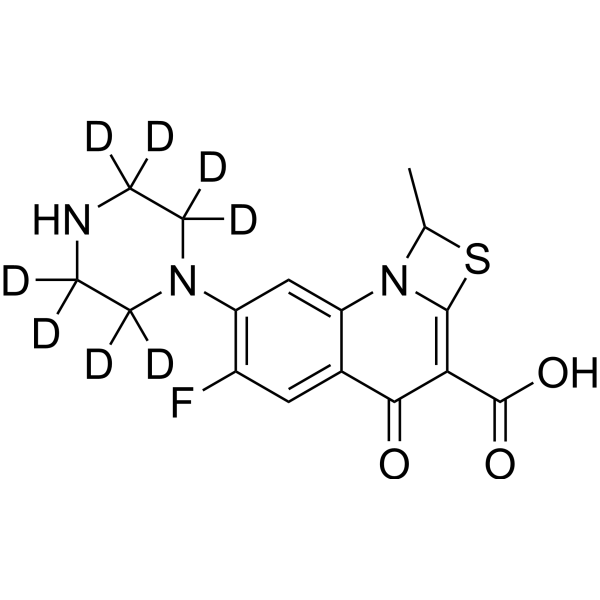 Ulifloxacin-d<sub>8</sub> Chemical Structure