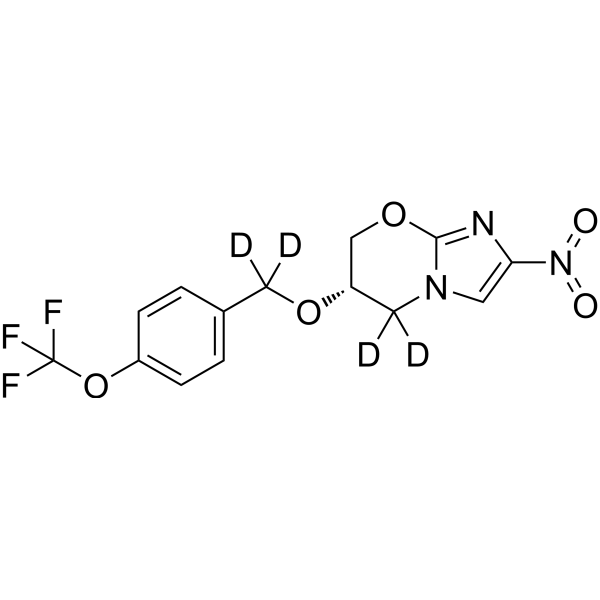 Pretomanid-d<sub>4</sub> Chemical Structure