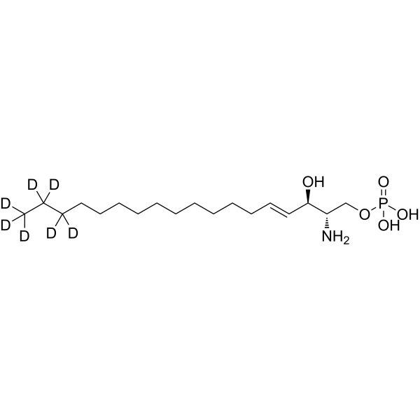 Sphingosine-1-phosphate-d<sub>7</sub> Chemical Structure