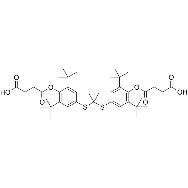 Probucol disuccinate Chemical Structure