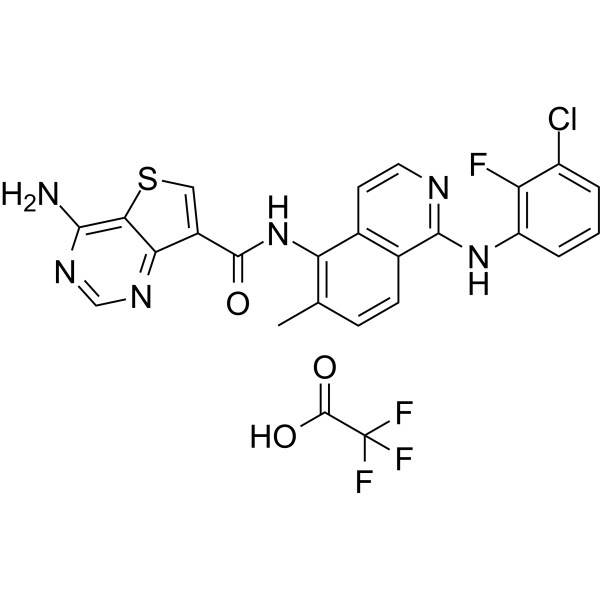Belvarafenib TFA Chemical Structure