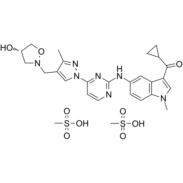 Cevidoplenib dimesylate Chemical Structure
