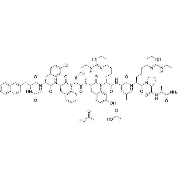 Ganirelix acetate Chemical Structure