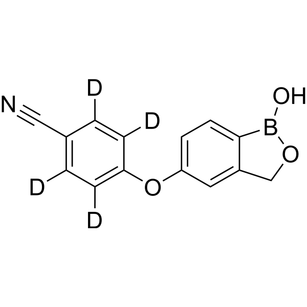 Crisaborole-d<sub>4</sub> Chemical Structure