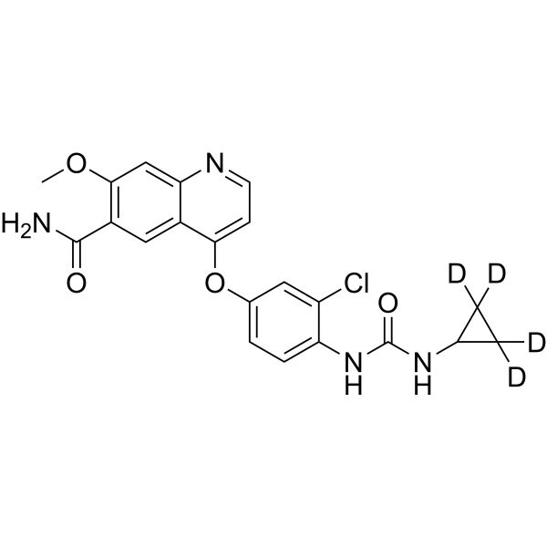 Lenvatinib-d<sub>4</sub> Chemical Structure