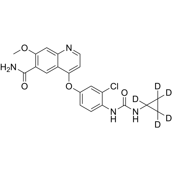 Lenvatinib-d<sub>5</sub> Chemical Structure