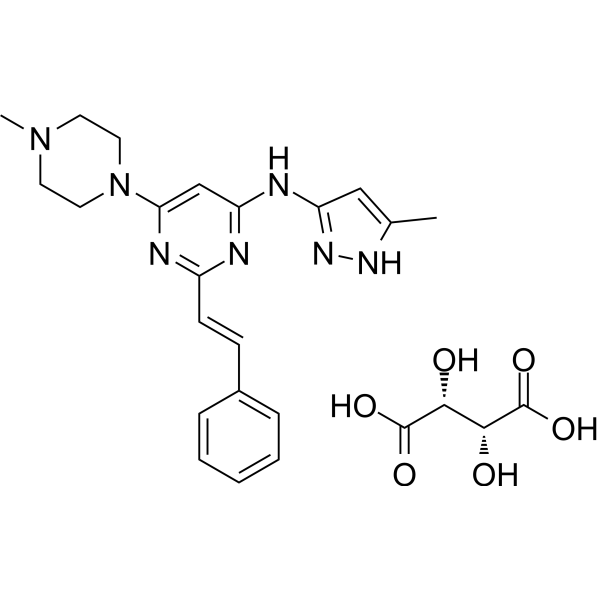 ENMD-2076 Tartrate Chemical Structure