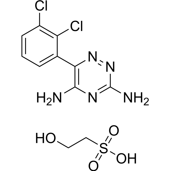 Lamotrigine isethionate Chemical Structure