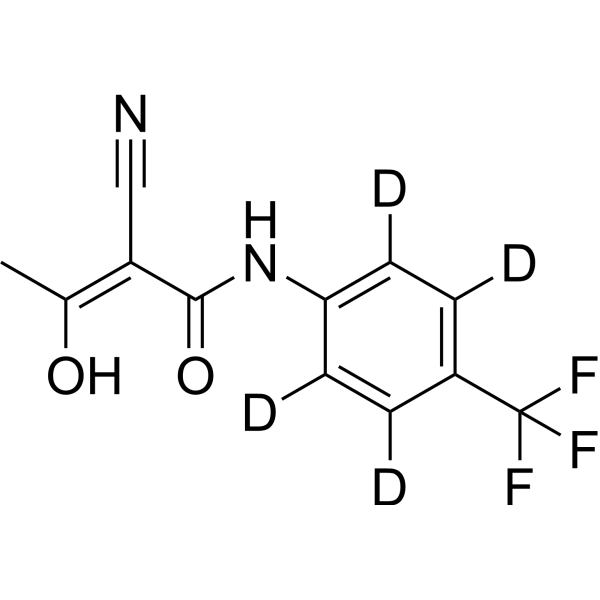 Teriflunomide-d<sub>4</sub> Chemical Structure