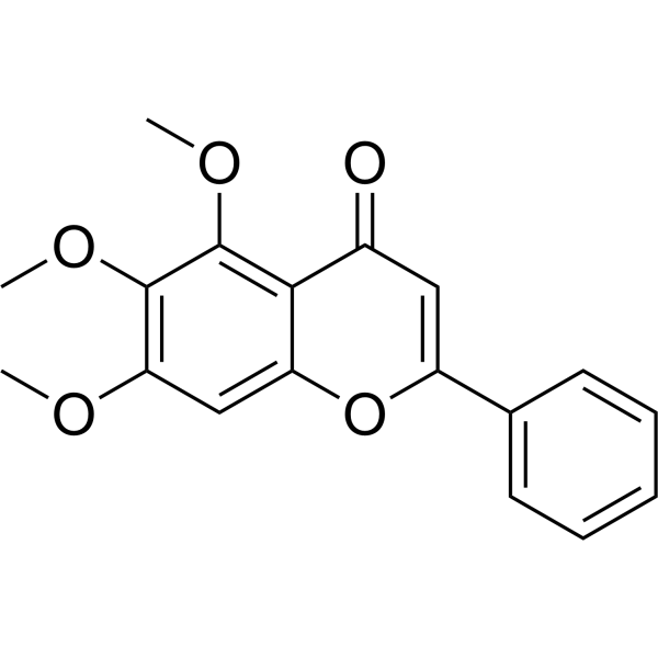 5,6,7-Trimethoxyflavone Chemical Structure