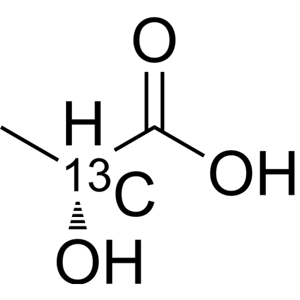 D-(-)-Lactic acid-<sup>13</sup>C-1 Chemical Structure