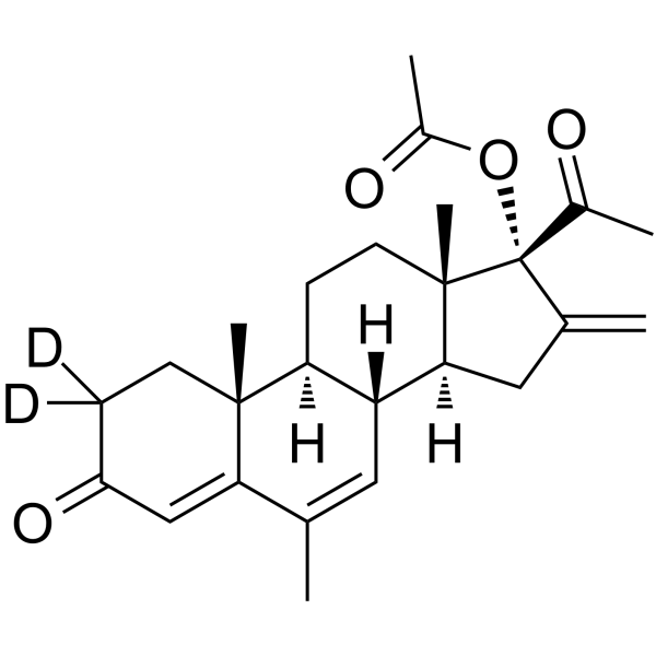 Melengestrol acetate-d<sub>2</sub> Chemical Structure