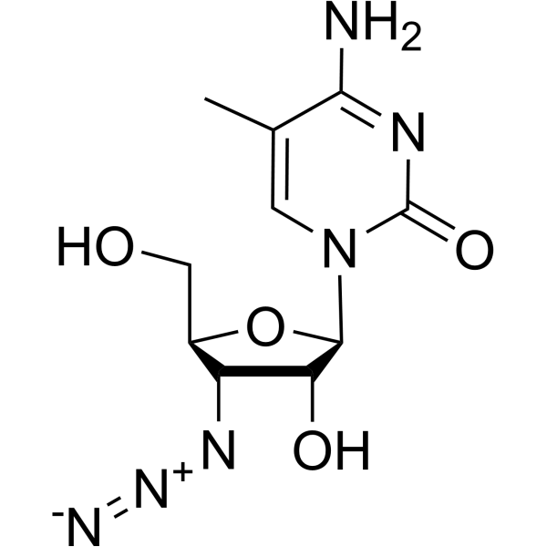 3'-Azido-3'-deoxy-5-methylcytidine Chemical Structure