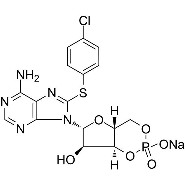 8-CPT-Cyclic AMP sodium Chemical Structure