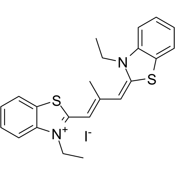 3,3'-Diethyl-9-methylthiacarbocyanine iodide Chemical Structure